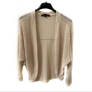 Love Culture Cream Speckled Cardigan, Size S